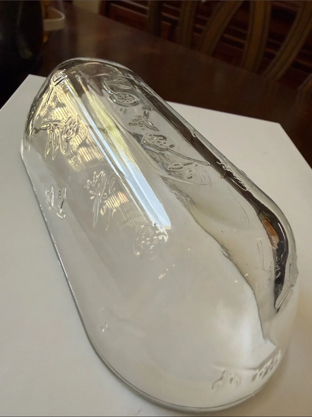 Anchor Hocking Savannah Clear Glass Butter Dish Cover only replacement